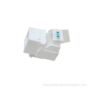 UTP Cat. 3 90 Degree Toolless Keystone Jack